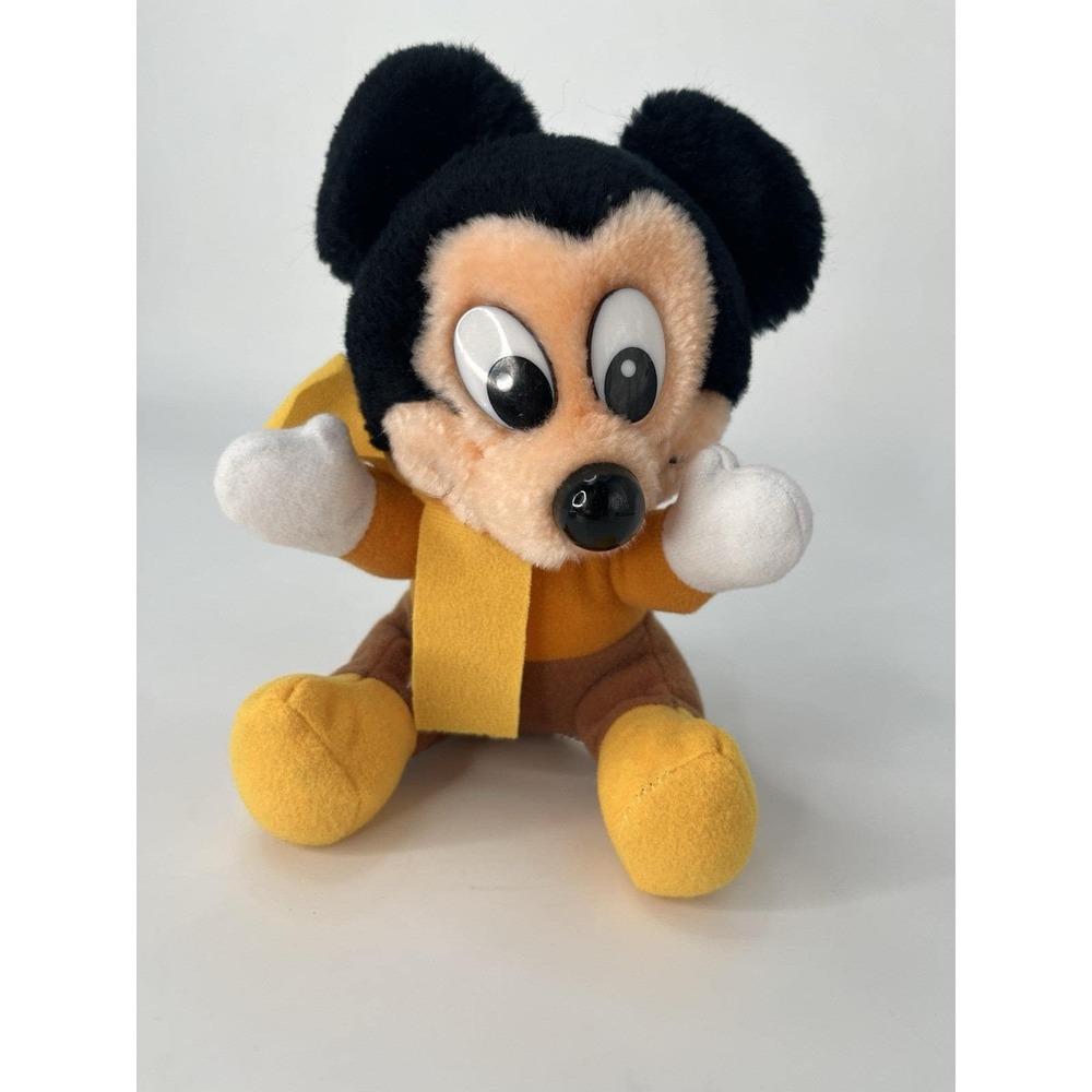 Antique Walt Disney Mickeys Christmas Carol MICKEY MOUSE 7" Plush Stuff
